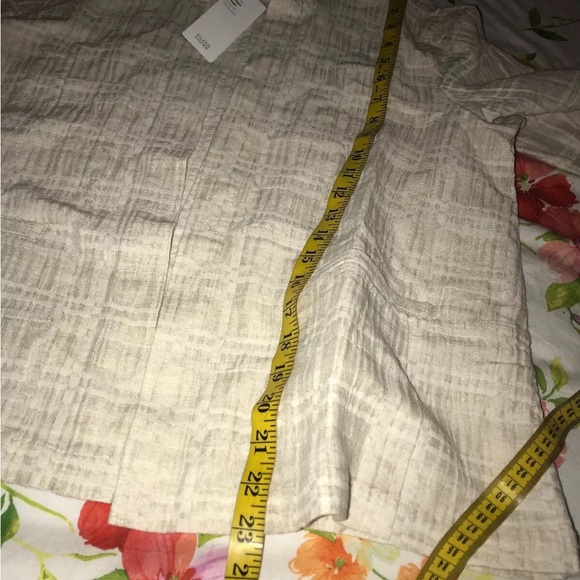 EILEEN FISHER NATURAL ORGANIC COTTON LINEN DIVISION JACQUARD JACKET  NWT $248 - Picture 7 of 7